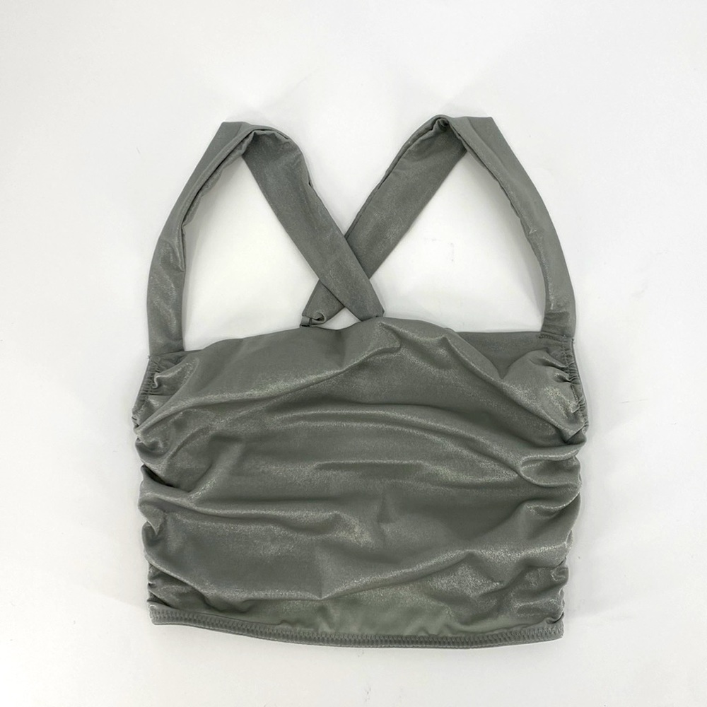 Urban Outfitters Silver Crop Top